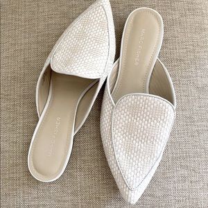 Marc Fisher raffia woven mule slides size 6.5
